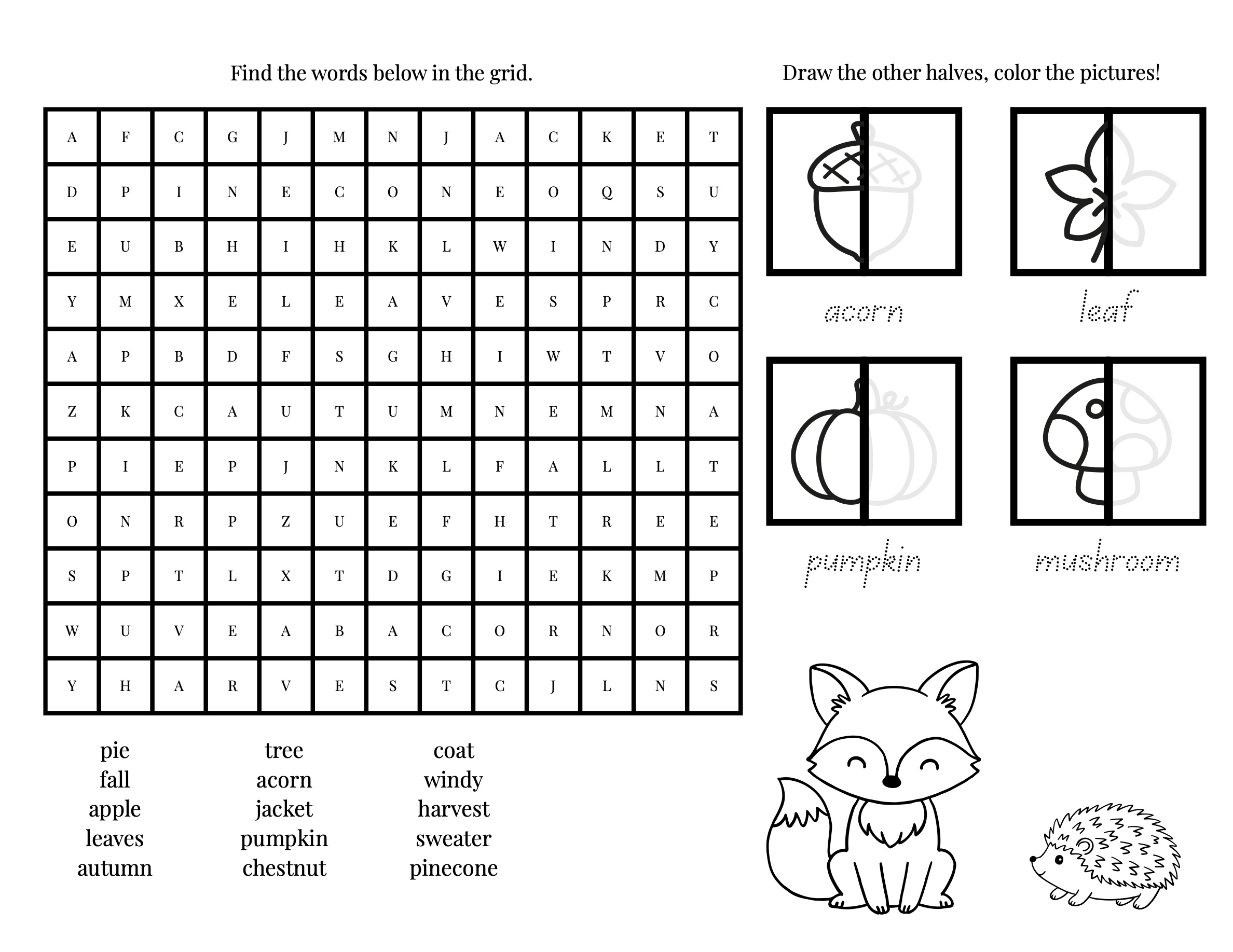 Crossroads Children's Fall Menu — page 2