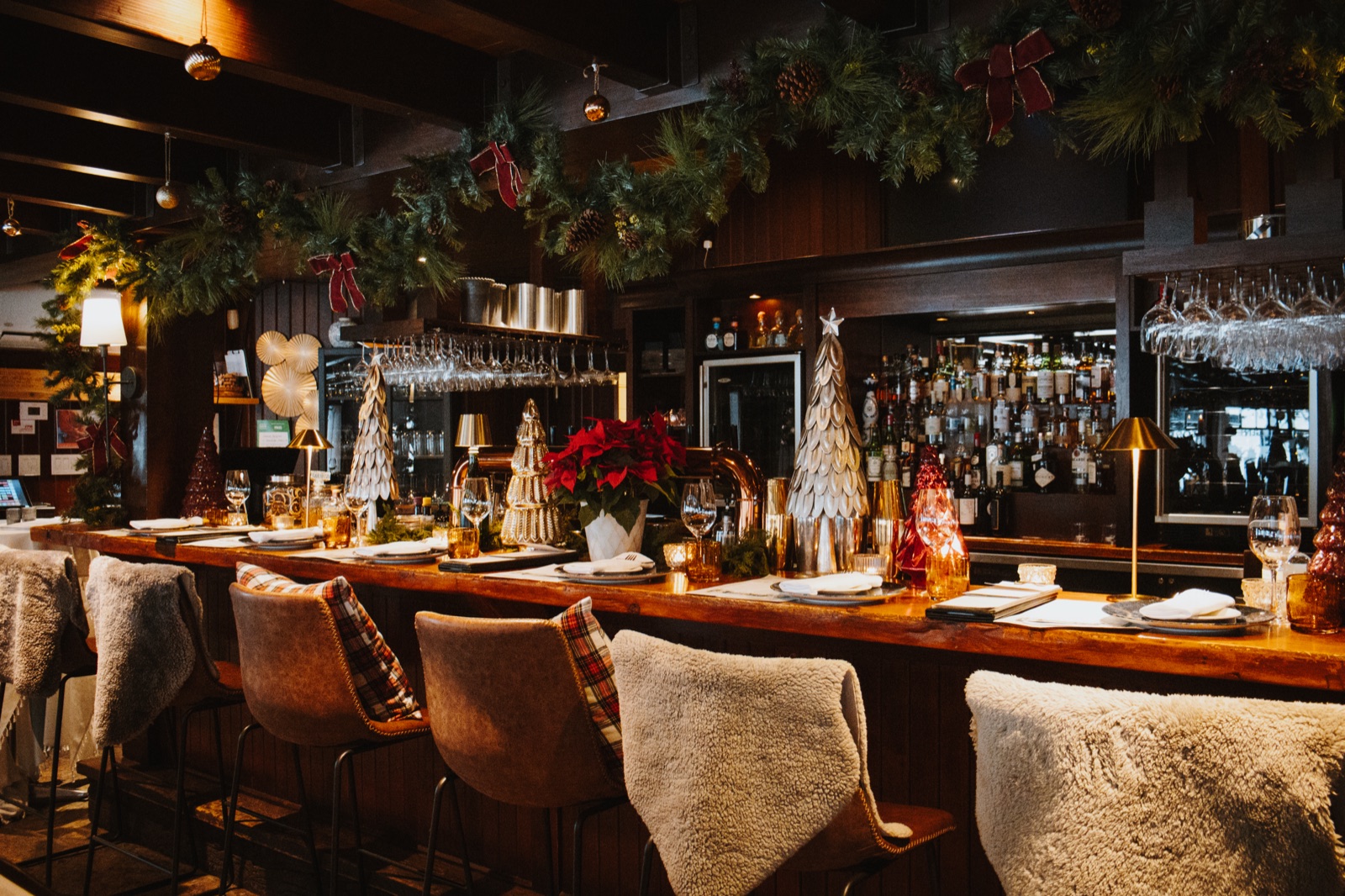 High tops and bar seating at Crossroads
